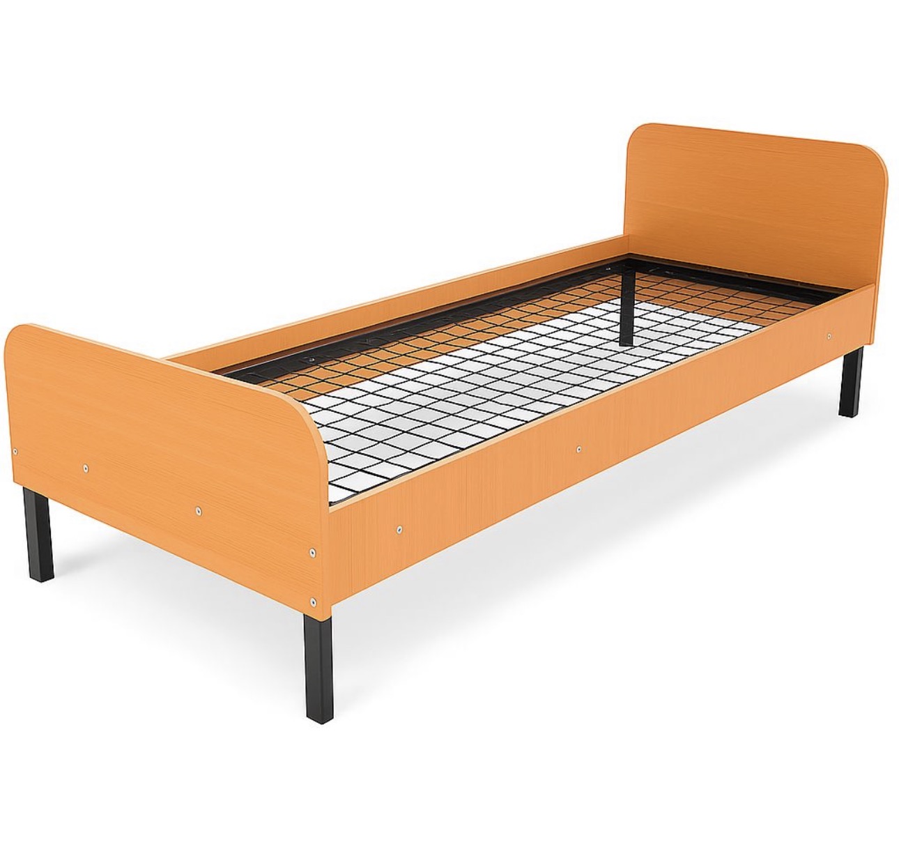 Ліжко на металевому каркасі одноярусне 1900 × 800 мм Розком